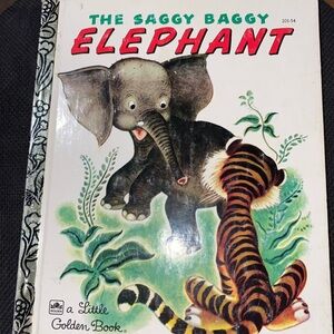 📚2/$10📚 The Saggy Baggy Elephant (a Little Golden Book)- Vintage